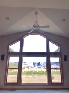 Hartland Construction window and ceiling